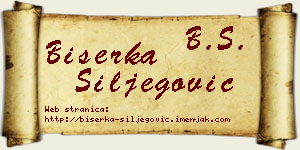 Biserka Šiljegović vizit kartica